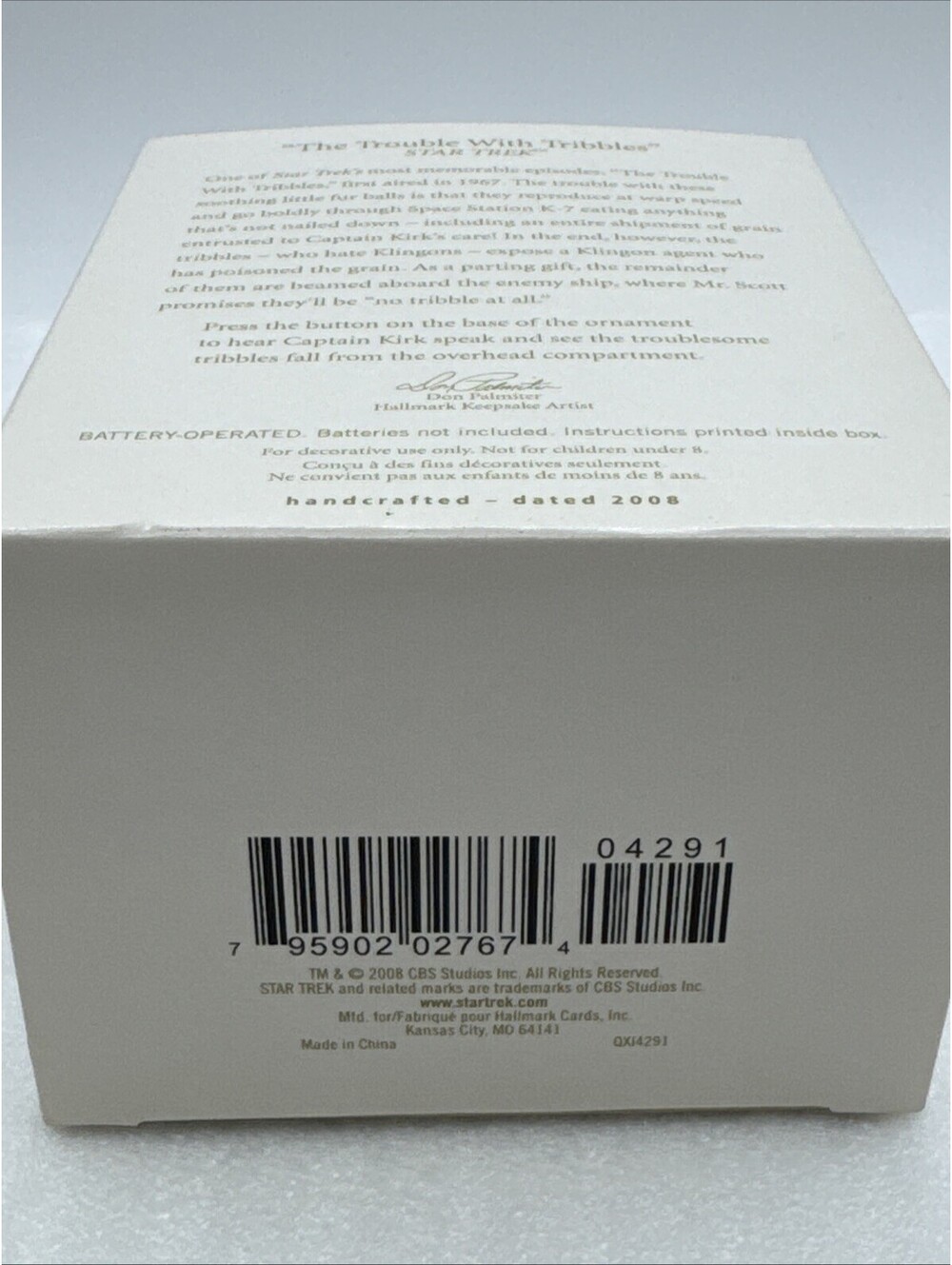 2008 Star Trek The Trouble With Tribbles Hallmark Magic Ornament Sound Motion - Picture 8 of 9